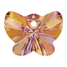 Swarovski 6754 Butterfly Pendant 18mm Crystal Astral Pink 